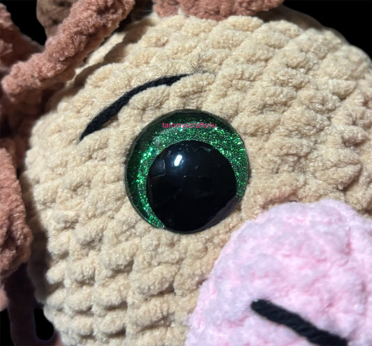 Crochet Cow-Highland Rainbow